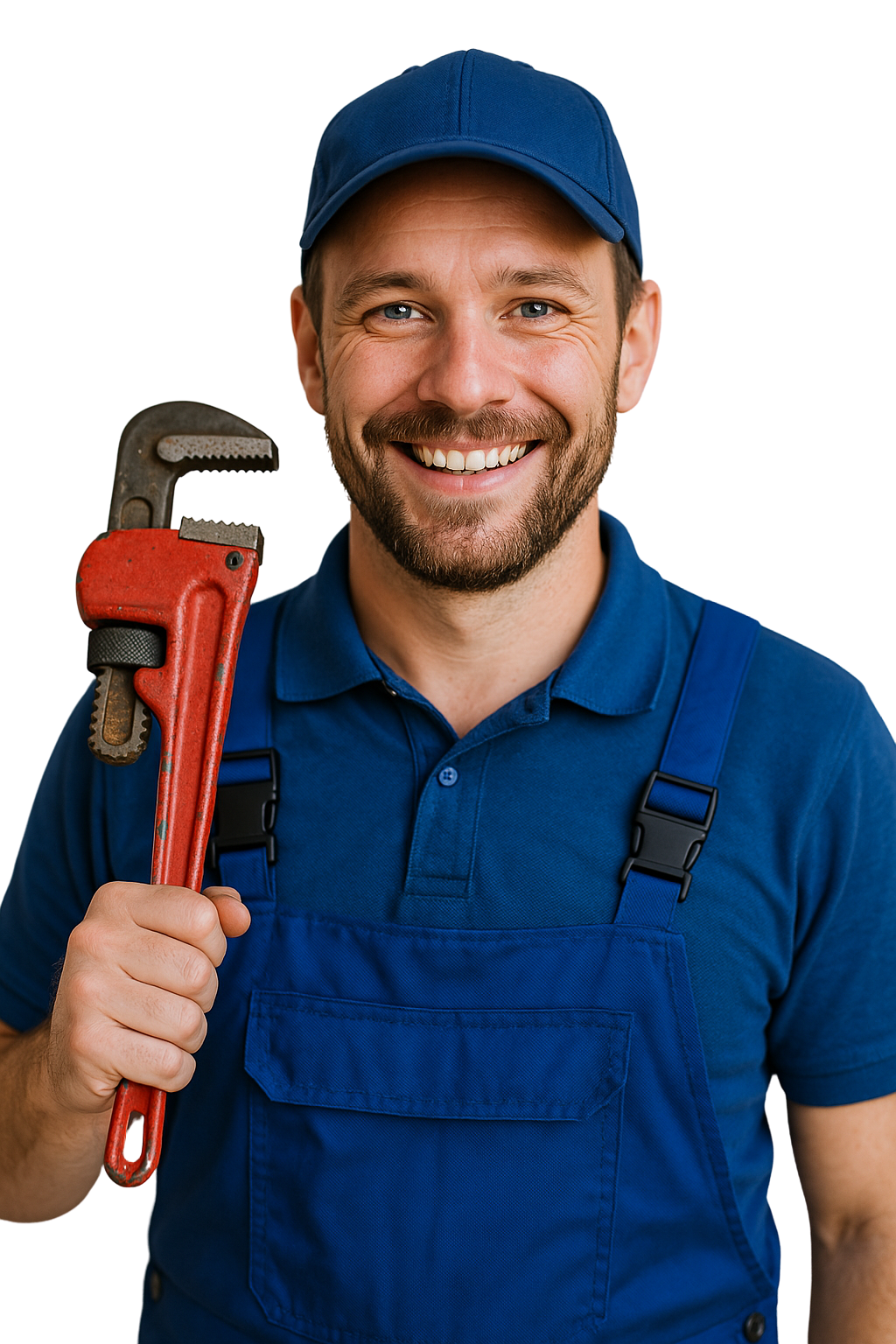Abflussreinigung und Rohrreinigung Fabeos - Handwerker mit Rohrzange