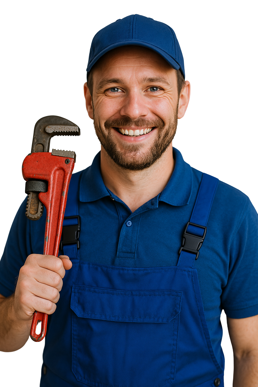 Abflussreinigung und Rohrreinigung Fabeos - Handwerker mit Rohrzange